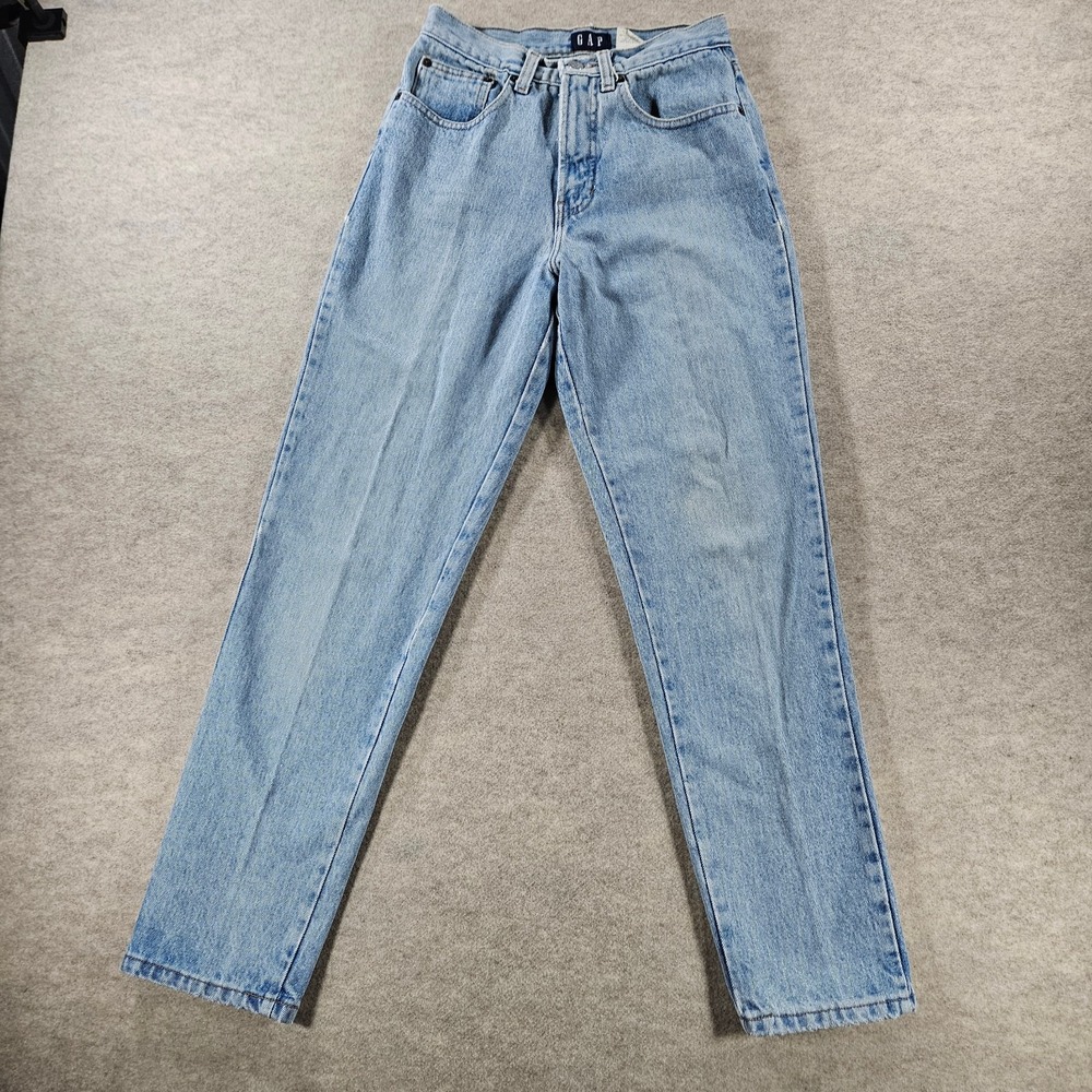 Vintage 90s GAP Jeans Womens 6 Regular Classic Fit Made USA Blue High Rise Denim